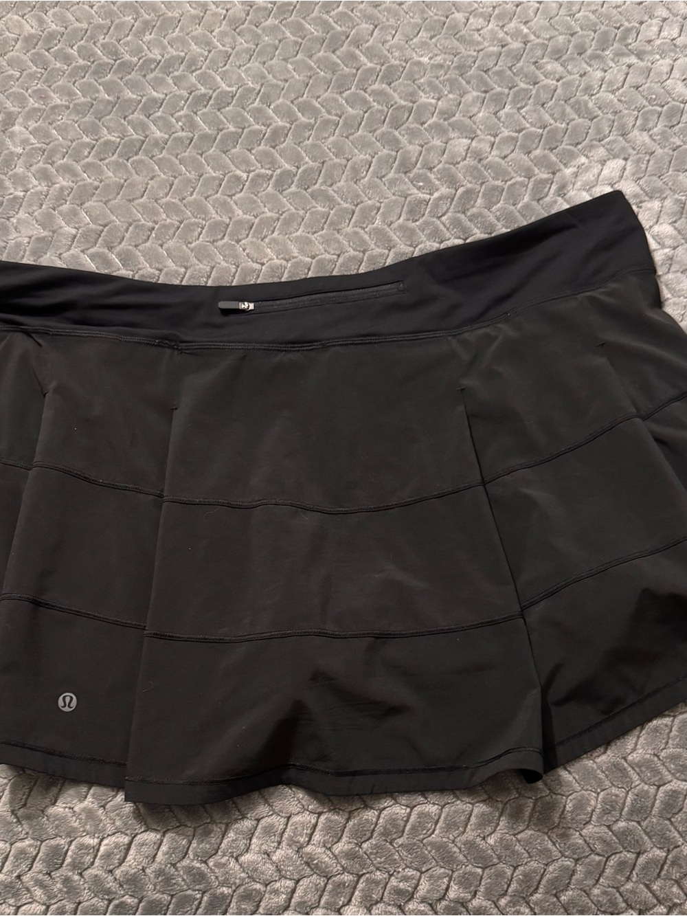 lululemon athletica Black Athletic Skort with Hidden Waist Pocket